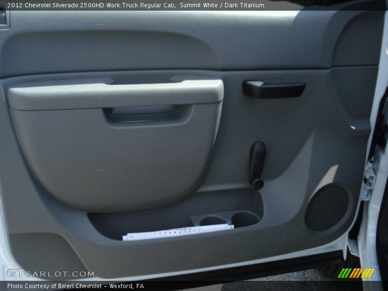 Summit White / Dark Titanium 2012 Chevrolet Silverado 2500HD Work Truck Regular Cab
