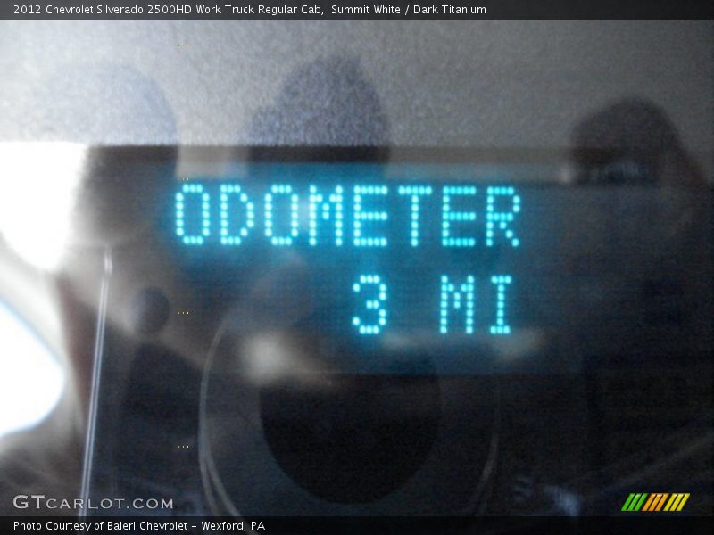 Summit White / Dark Titanium 2012 Chevrolet Silverado 2500HD Work Truck Regular Cab
