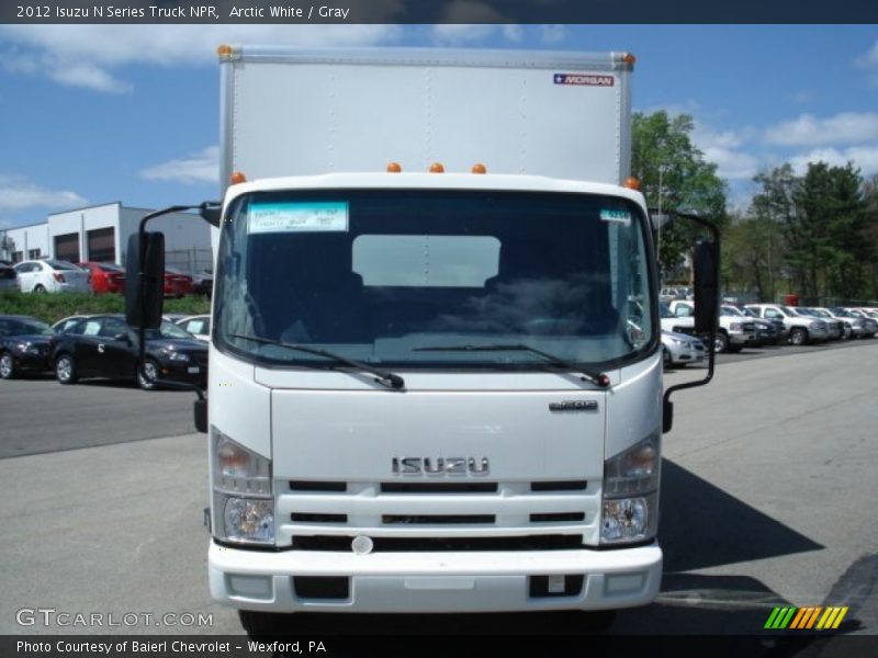 Arctic White / Gray 2012 Isuzu N Series Truck NPR