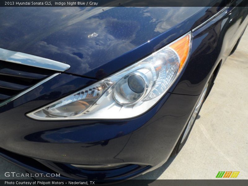 Indigo Night Blue / Gray 2013 Hyundai Sonata GLS