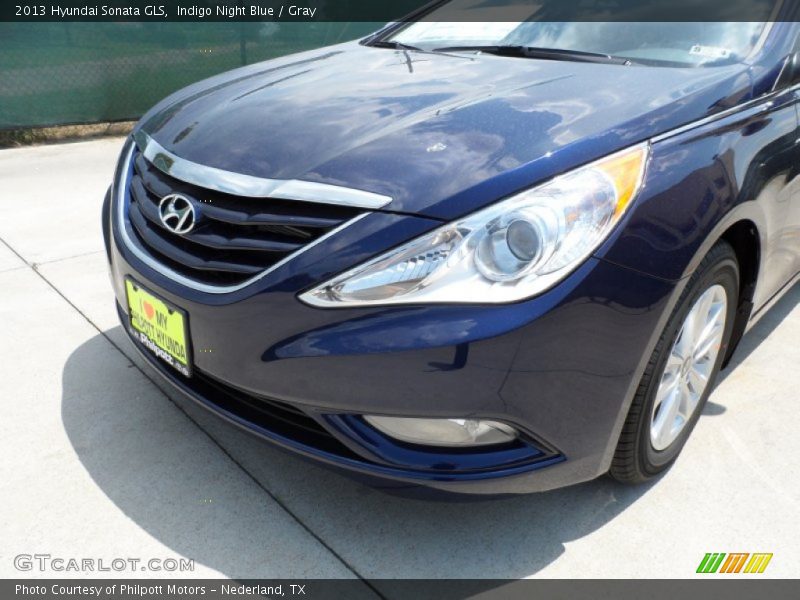 Indigo Night Blue / Gray 2013 Hyundai Sonata GLS