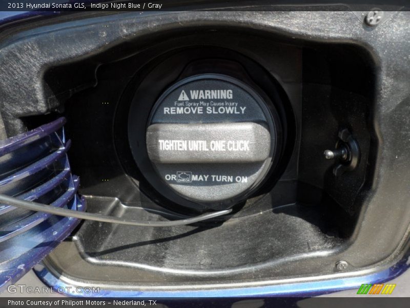 Indigo Night Blue / Gray 2013 Hyundai Sonata GLS