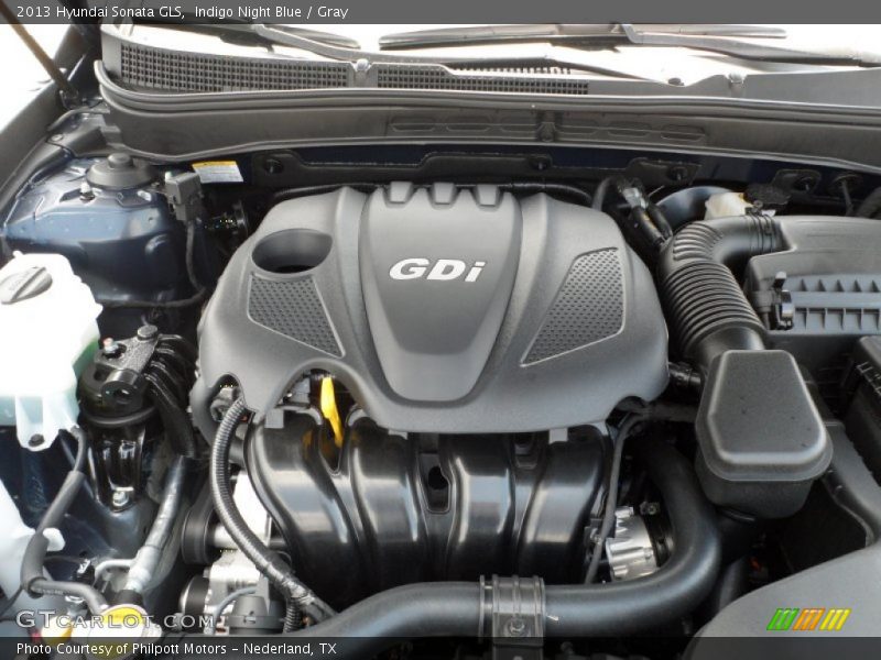 Indigo Night Blue / Gray 2013 Hyundai Sonata GLS