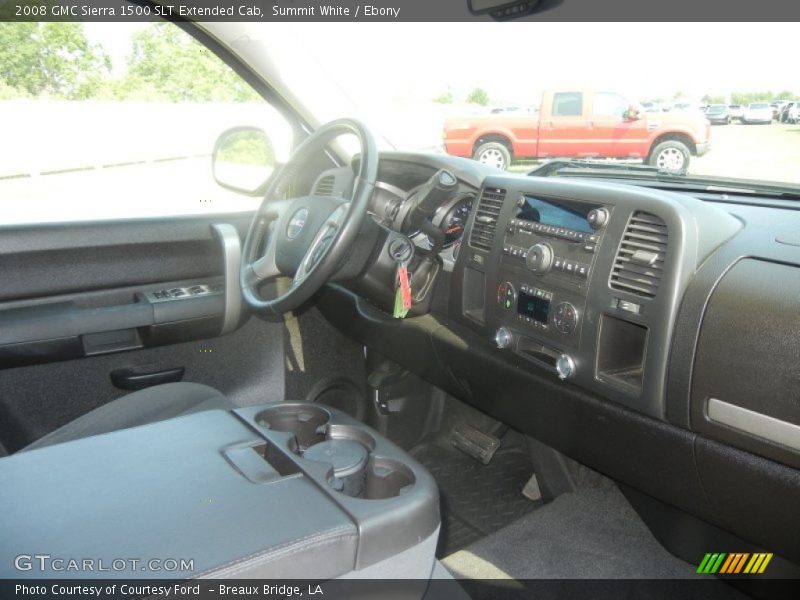 Summit White / Ebony 2008 GMC Sierra 1500 SLT Extended Cab