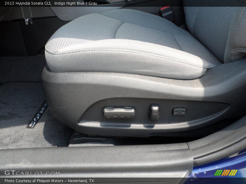 Indigo Night Blue / Gray 2013 Hyundai Sonata GLS