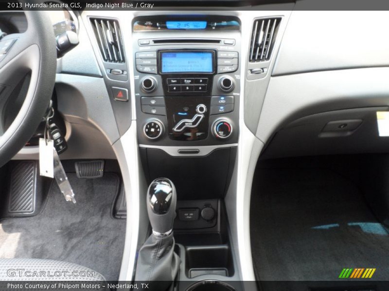 Indigo Night Blue / Gray 2013 Hyundai Sonata GLS