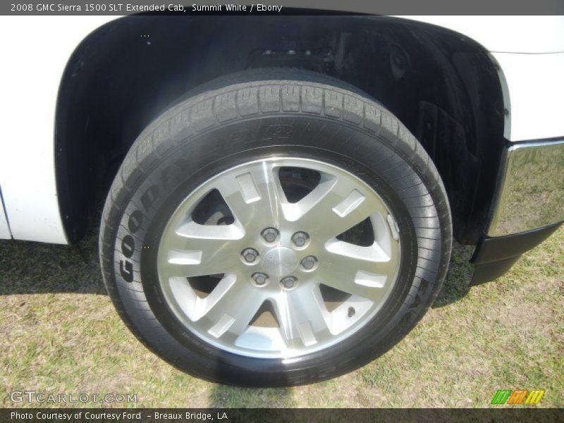 Summit White / Ebony 2008 GMC Sierra 1500 SLT Extended Cab