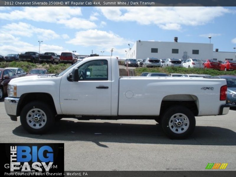 Summit White / Dark Titanium 2012 Chevrolet Silverado 3500HD WT Regular Cab 4x4