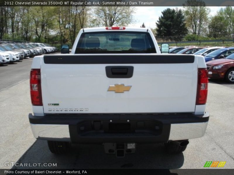 Summit White / Dark Titanium 2012 Chevrolet Silverado 3500HD WT Regular Cab 4x4