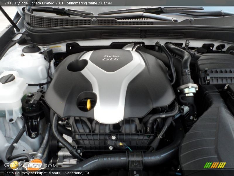  2013 Sonata Limited 2.0T Engine - 2.0 Liter GDI Turbocharged DOHC 16-Valve D-CVVT 4 Cylinder