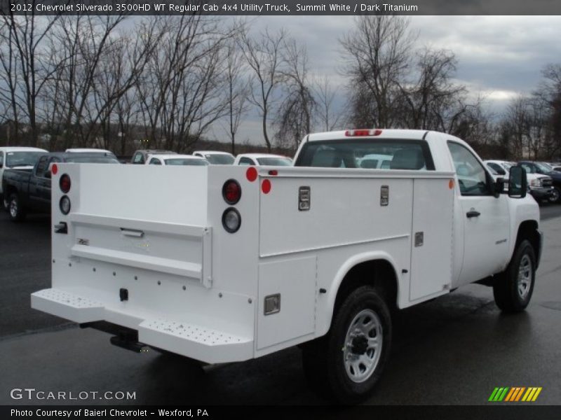 Summit White / Dark Titanium 2012 Chevrolet Silverado 3500HD WT Regular Cab 4x4 Utility Truck