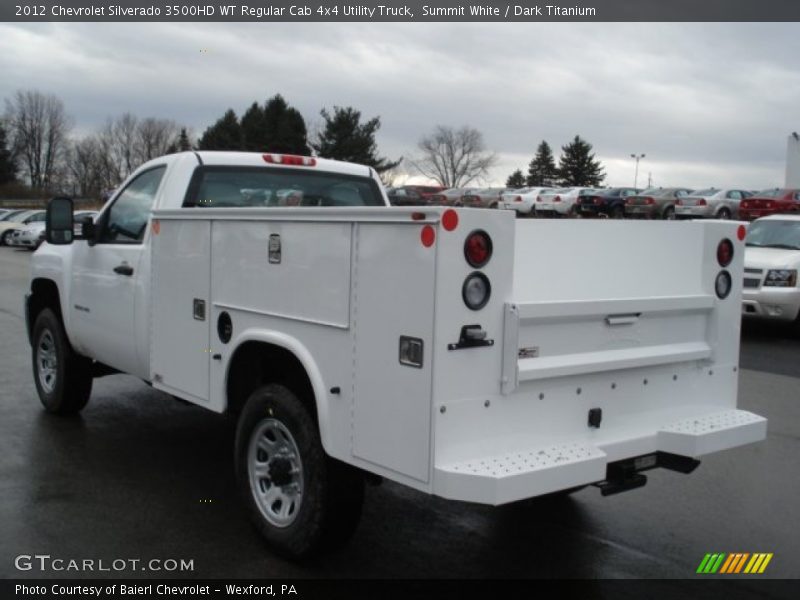 Summit White / Dark Titanium 2012 Chevrolet Silverado 3500HD WT Regular Cab 4x4 Utility Truck