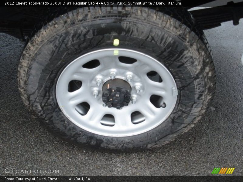 Summit White / Dark Titanium 2012 Chevrolet Silverado 3500HD WT Regular Cab 4x4 Utility Truck