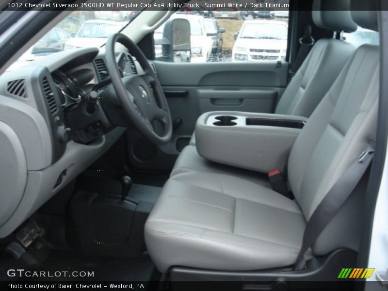 Summit White / Dark Titanium 2012 Chevrolet Silverado 3500HD WT Regular Cab 4x4 Utility Truck