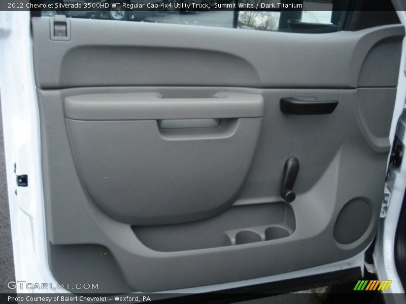 Summit White / Dark Titanium 2012 Chevrolet Silverado 3500HD WT Regular Cab 4x4 Utility Truck