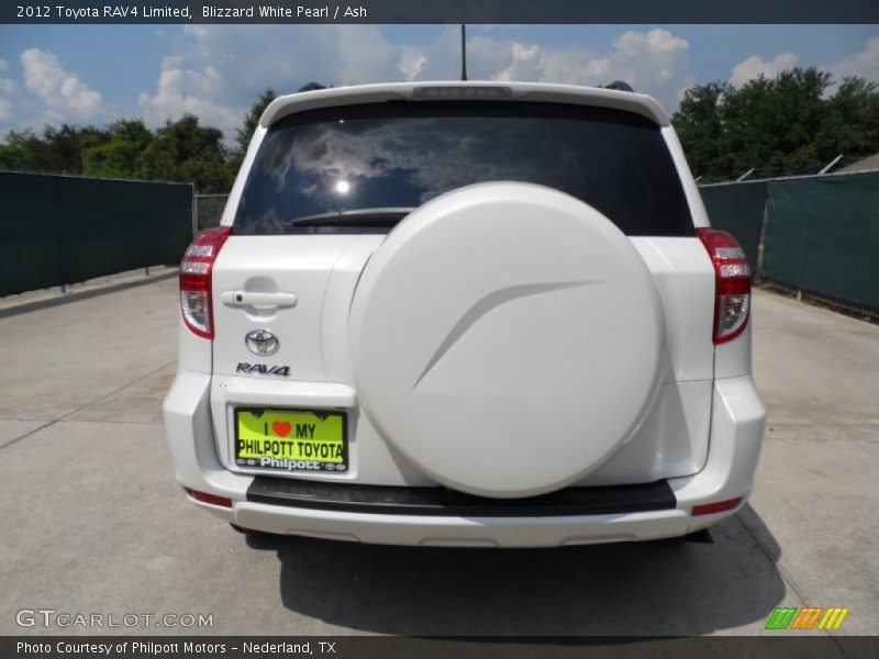Blizzard White Pearl / Ash 2012 Toyota RAV4 Limited