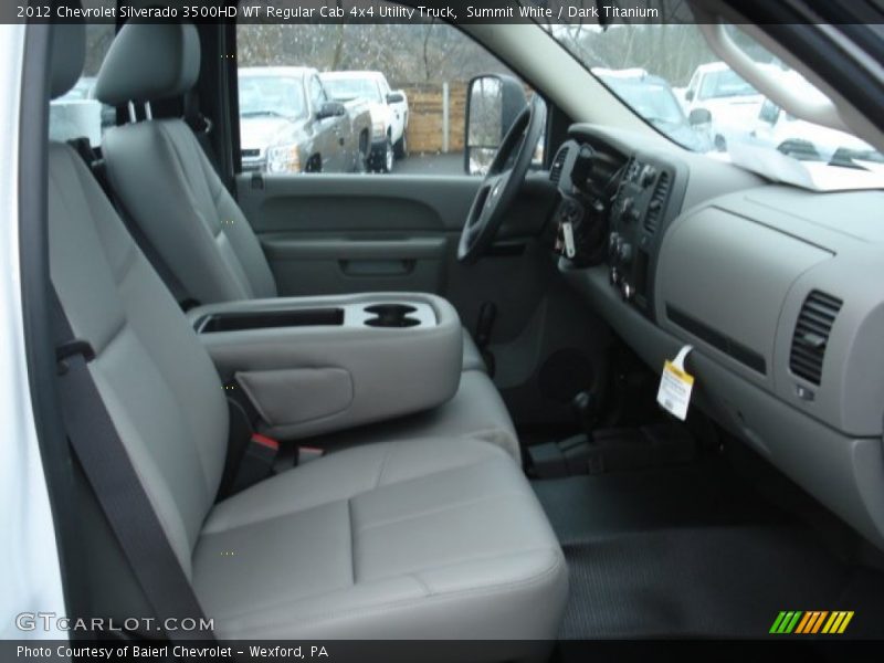 Summit White / Dark Titanium 2012 Chevrolet Silverado 3500HD WT Regular Cab 4x4 Utility Truck