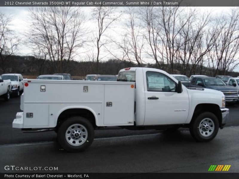 Summit White / Dark Titanium 2012 Chevrolet Silverado 3500HD WT Regular Cab 4x4 Commercial