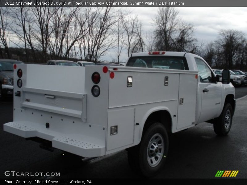 Summit White / Dark Titanium 2012 Chevrolet Silverado 3500HD WT Regular Cab 4x4 Commercial