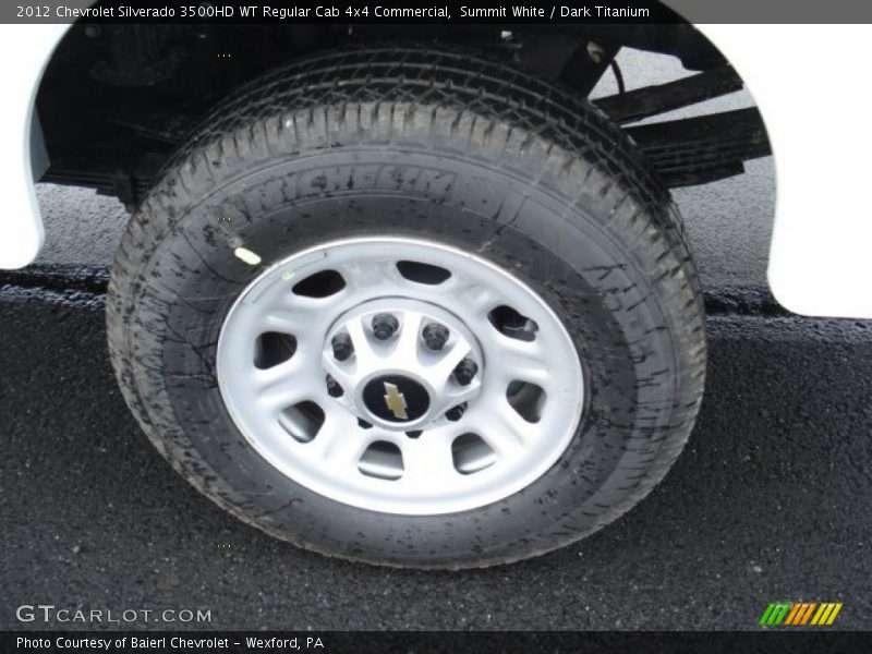 Summit White / Dark Titanium 2012 Chevrolet Silverado 3500HD WT Regular Cab 4x4 Commercial