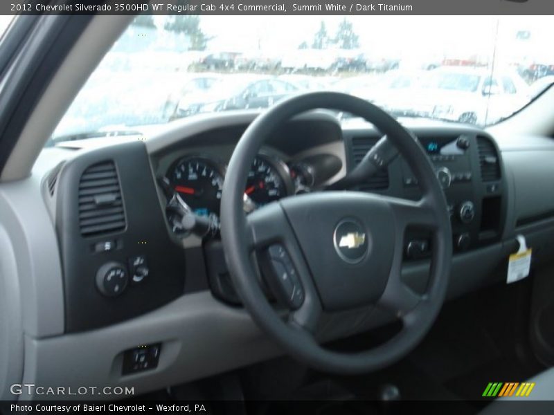 Summit White / Dark Titanium 2012 Chevrolet Silverado 3500HD WT Regular Cab 4x4 Commercial