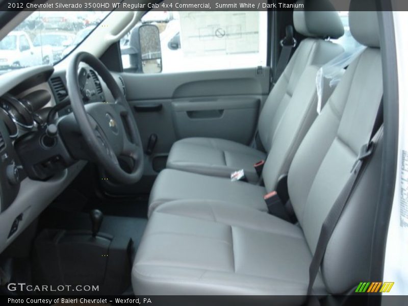 Summit White / Dark Titanium 2012 Chevrolet Silverado 3500HD WT Regular Cab 4x4 Commercial