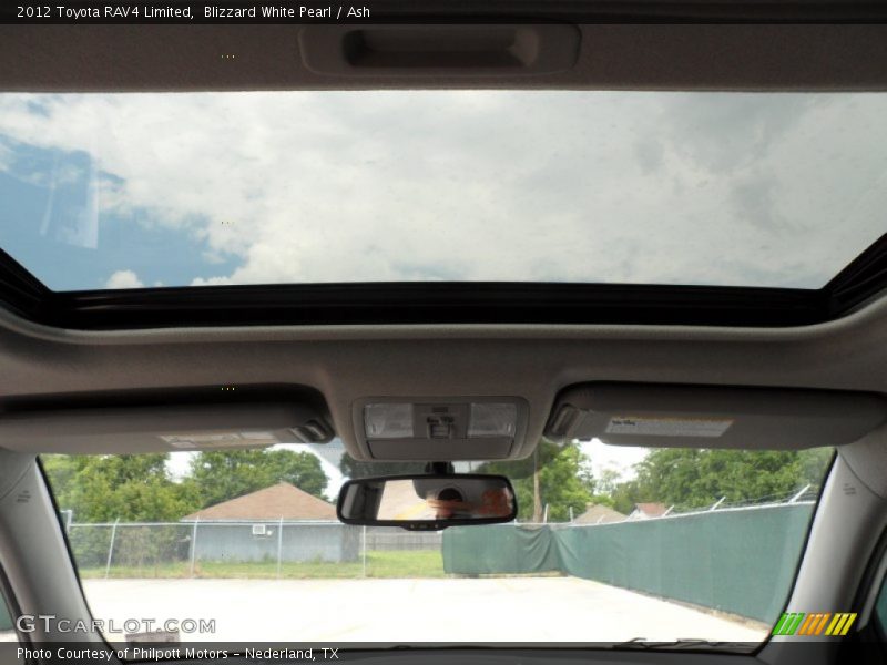 Blizzard White Pearl / Ash 2012 Toyota RAV4 Limited