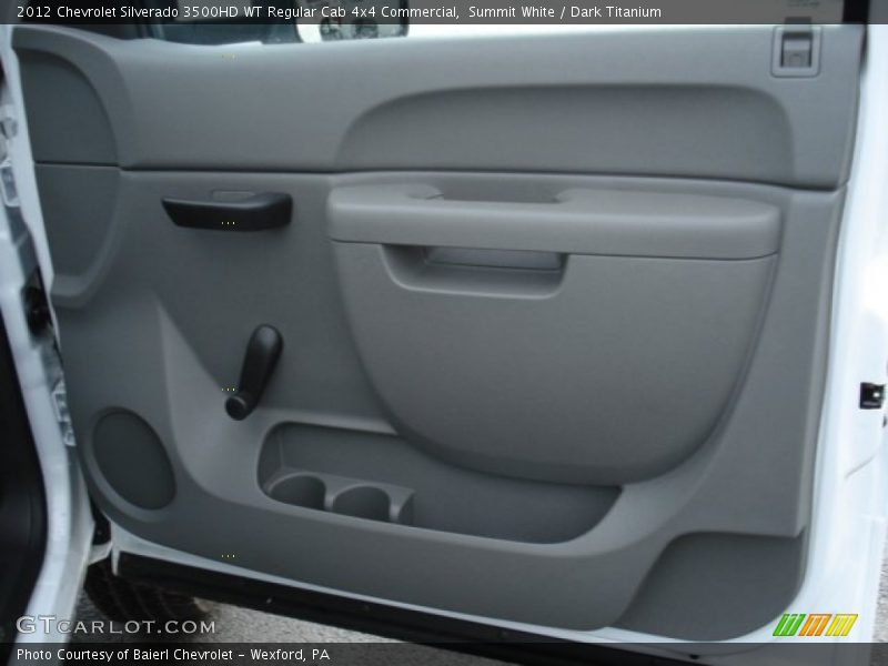 Summit White / Dark Titanium 2012 Chevrolet Silverado 3500HD WT Regular Cab 4x4 Commercial