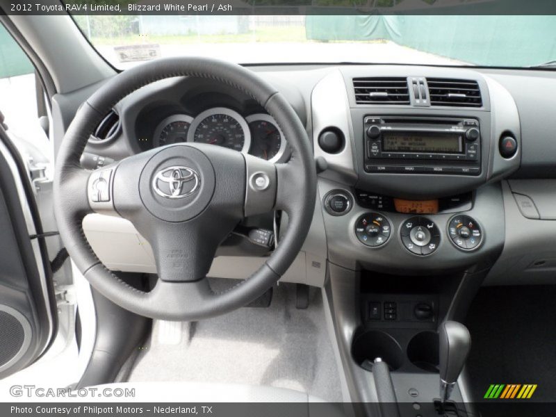 Blizzard White Pearl / Ash 2012 Toyota RAV4 Limited