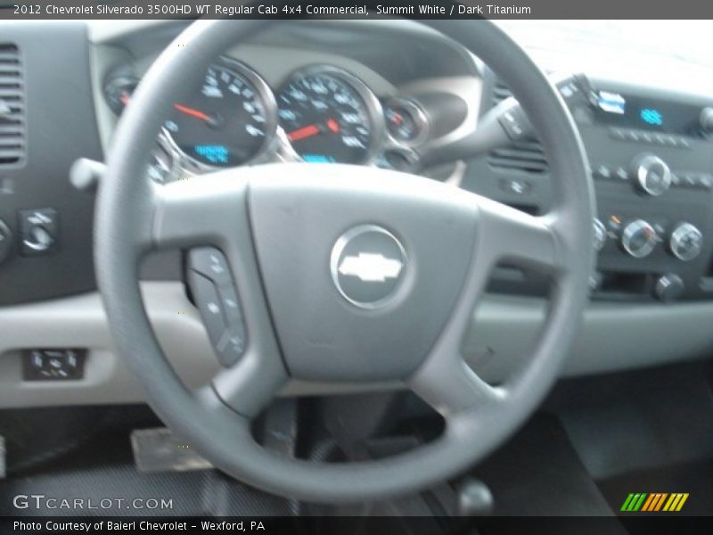 Summit White / Dark Titanium 2012 Chevrolet Silverado 3500HD WT Regular Cab 4x4 Commercial