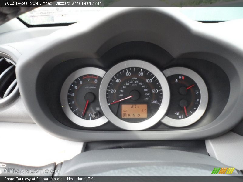  2012 RAV4 Limited Limited Gauges