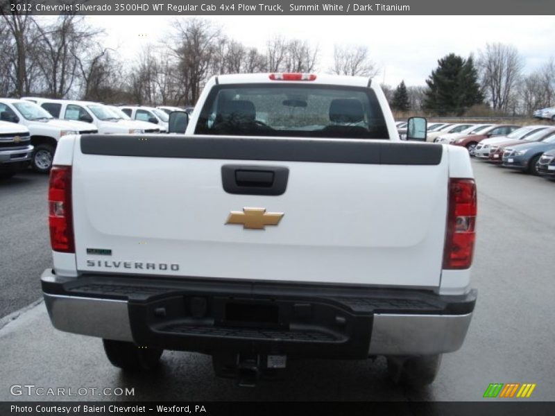 Summit White / Dark Titanium 2012 Chevrolet Silverado 3500HD WT Regular Cab 4x4 Plow Truck