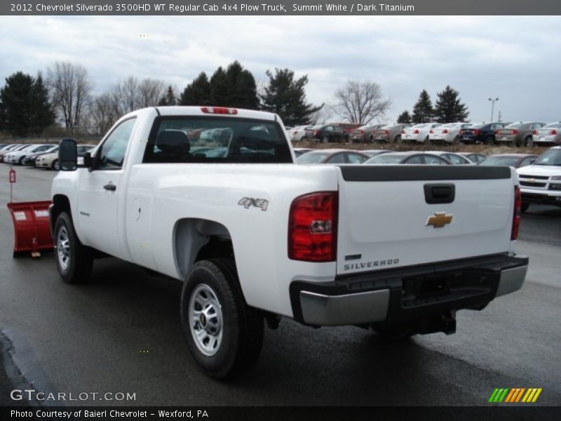 Summit White / Dark Titanium 2012 Chevrolet Silverado 3500HD WT Regular Cab 4x4 Plow Truck