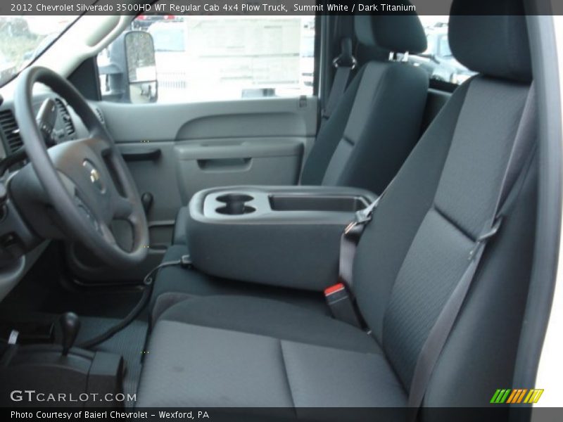Summit White / Dark Titanium 2012 Chevrolet Silverado 3500HD WT Regular Cab 4x4 Plow Truck