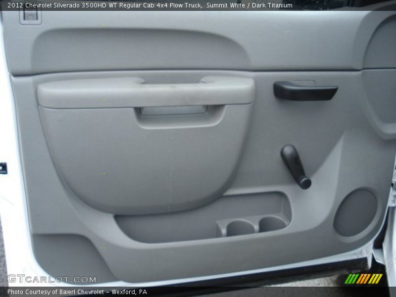 Summit White / Dark Titanium 2012 Chevrolet Silverado 3500HD WT Regular Cab 4x4 Plow Truck