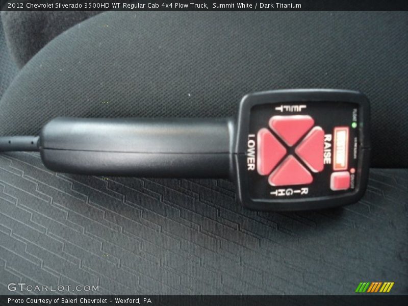 Summit White / Dark Titanium 2012 Chevrolet Silverado 3500HD WT Regular Cab 4x4 Plow Truck
