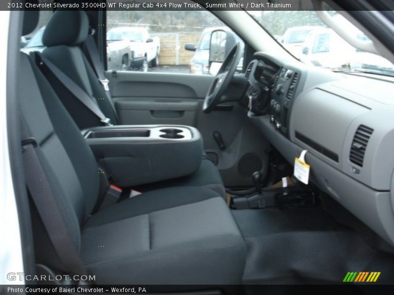Summit White / Dark Titanium 2012 Chevrolet Silverado 3500HD WT Regular Cab 4x4 Plow Truck