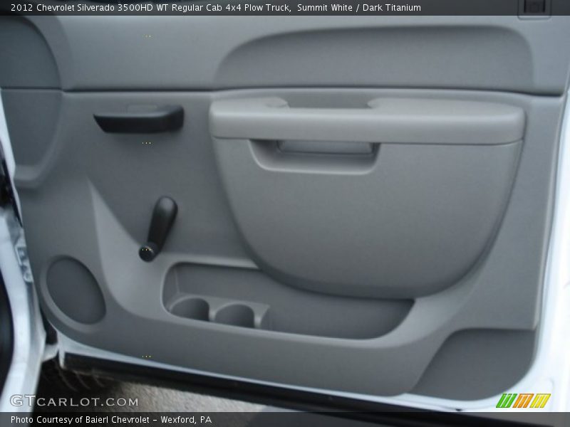 Summit White / Dark Titanium 2012 Chevrolet Silverado 3500HD WT Regular Cab 4x4 Plow Truck
