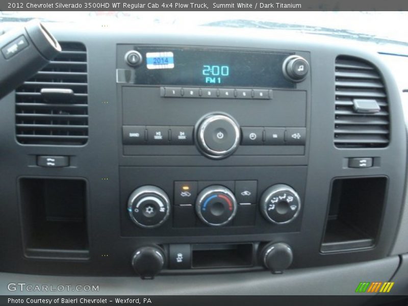 Summit White / Dark Titanium 2012 Chevrolet Silverado 3500HD WT Regular Cab 4x4 Plow Truck