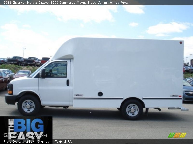 Summit White / Pewter 2012 Chevrolet Express Cutaway 3500 Commercial Moving Truck