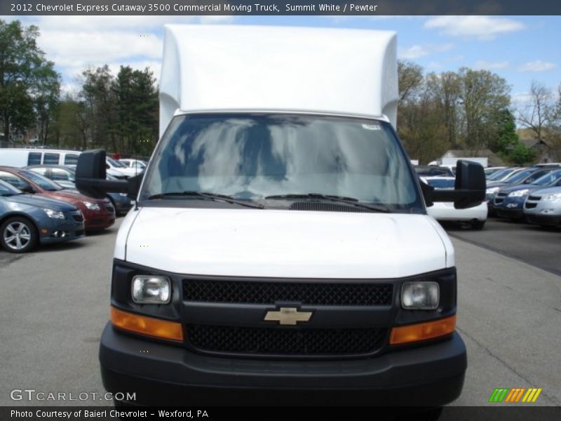Summit White / Pewter 2012 Chevrolet Express Cutaway 3500 Commercial Moving Truck
