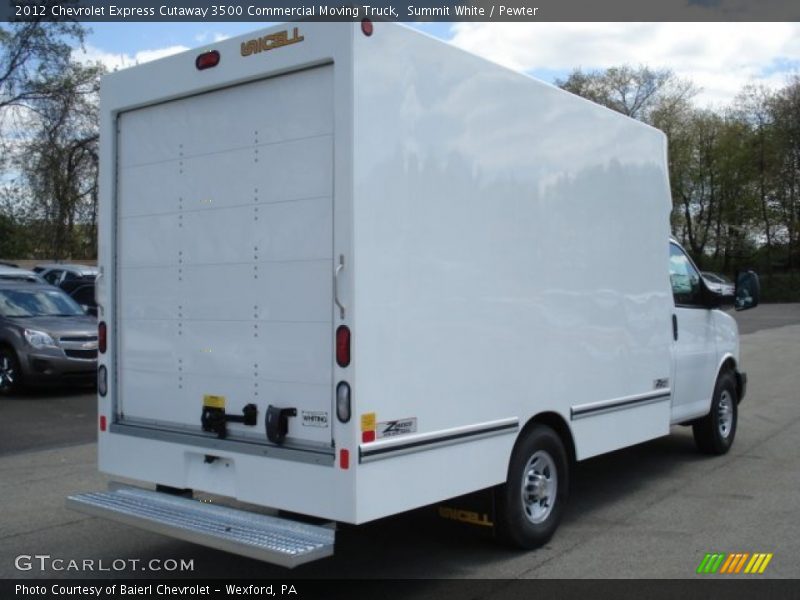 Summit White / Pewter 2012 Chevrolet Express Cutaway 3500 Commercial Moving Truck