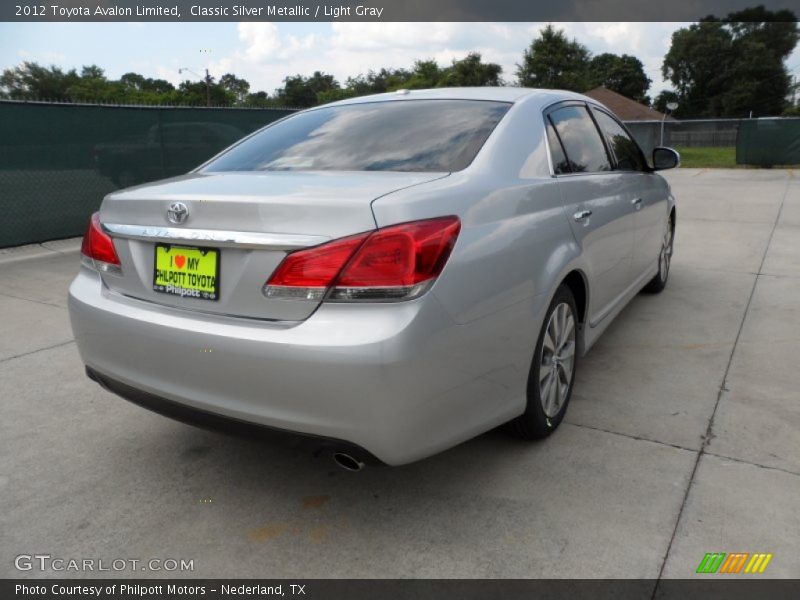 Classic Silver Metallic / Light Gray 2012 Toyota Avalon Limited