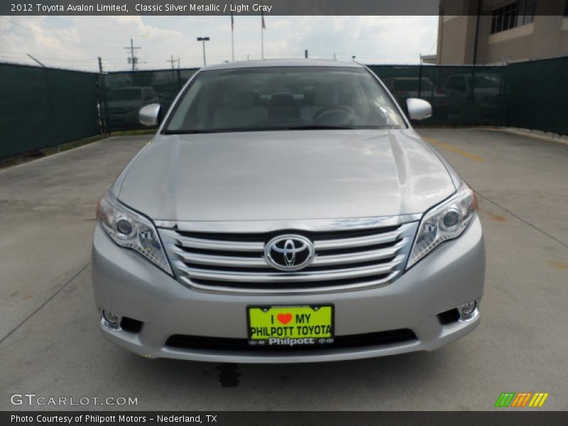 Classic Silver Metallic / Light Gray 2012 Toyota Avalon Limited