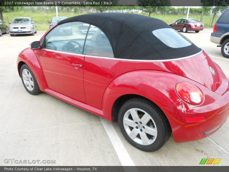 Salsa Red / Black 2007 Volkswagen New Beetle 2.5 Convertible