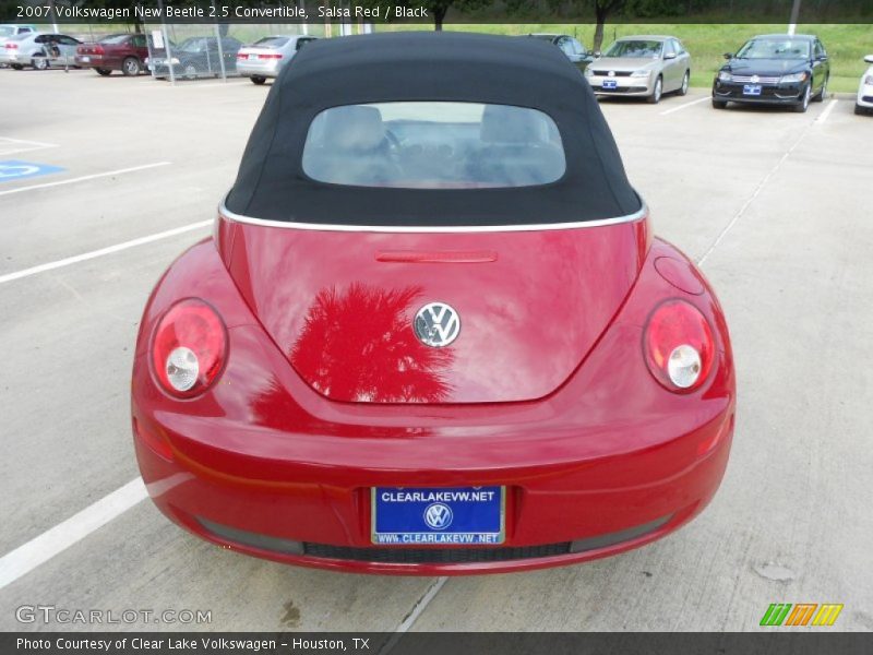 Salsa Red / Black 2007 Volkswagen New Beetle 2.5 Convertible