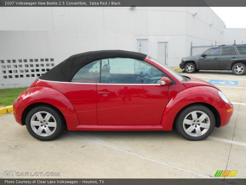 Salsa Red / Black 2007 Volkswagen New Beetle 2.5 Convertible