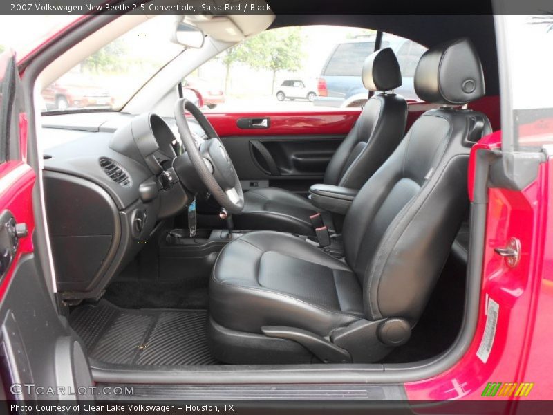Salsa Red / Black 2007 Volkswagen New Beetle 2.5 Convertible