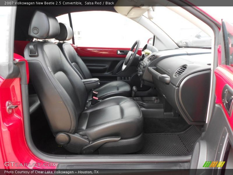 Salsa Red / Black 2007 Volkswagen New Beetle 2.5 Convertible