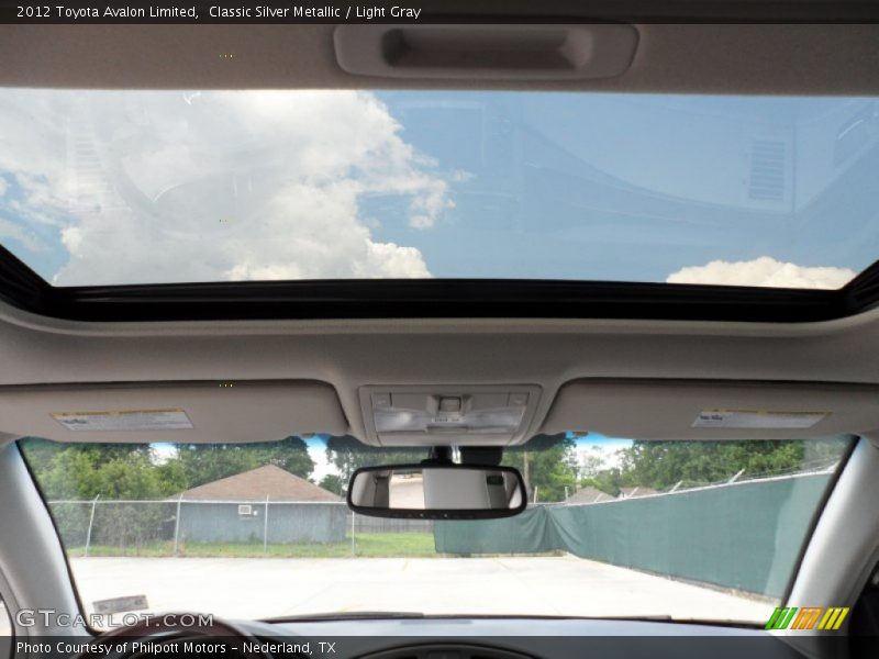 Classic Silver Metallic / Light Gray 2012 Toyota Avalon Limited